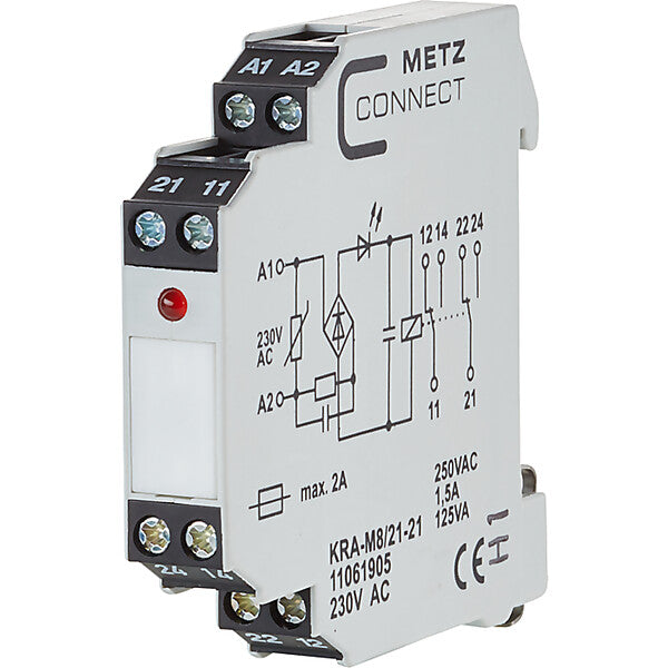 METZ CONNECT Koppelbaustein 2W KRA-M8/21-21 230AC